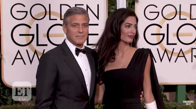 George Clooney and Amal Clooney on ET