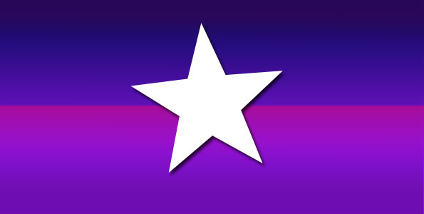 Cardinal Star on purple