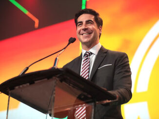 Jesse Watters speaking with attendees at the 2020 Student Action Summit hosted by Turning Point USA at the Palm Beach County Convention Center in West Palm Beach, Florida (PHOTO CREDIT: Gage Skidmore/ Creative Commons Attribution-Share Alike 2.0 Generic)